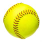 PELOTA DE SOFTBOL AMARILLA Y BLANCA